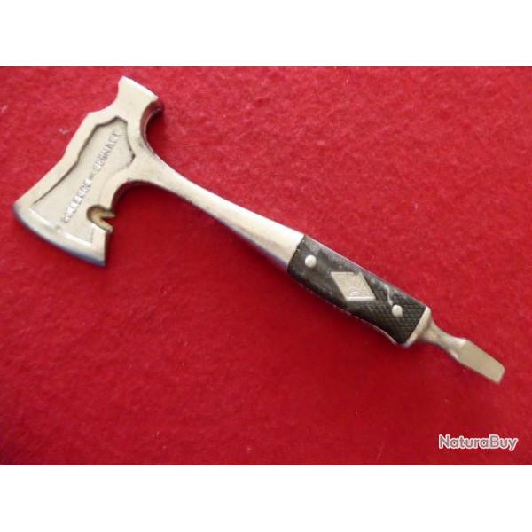 PETITE HACHETTE TOURNEVIS MARTEAU ARRACHE CLOUS POUR L' OUVERTURE DES CAISSES DE VIN SOLINGER-GERMAN