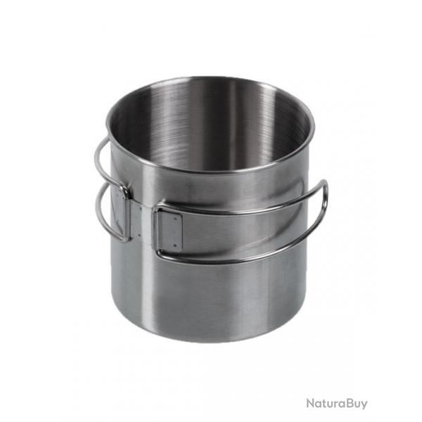 Tasse en acier inoxydable avec anse en fil mtallique 800 ml