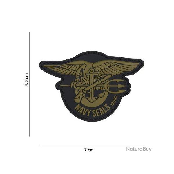 Patch 3D PVC logo Navy Seals OD (101 Inc)