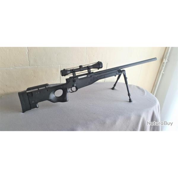 Fusil Sniper AW308 Spring + Lunette de Vise 6x40 + Bipied