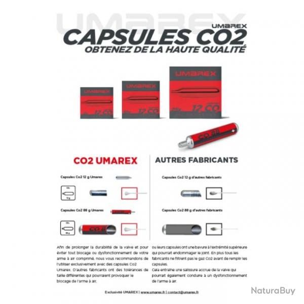 Capsule CO2 Umarex 12 g 500 - 500