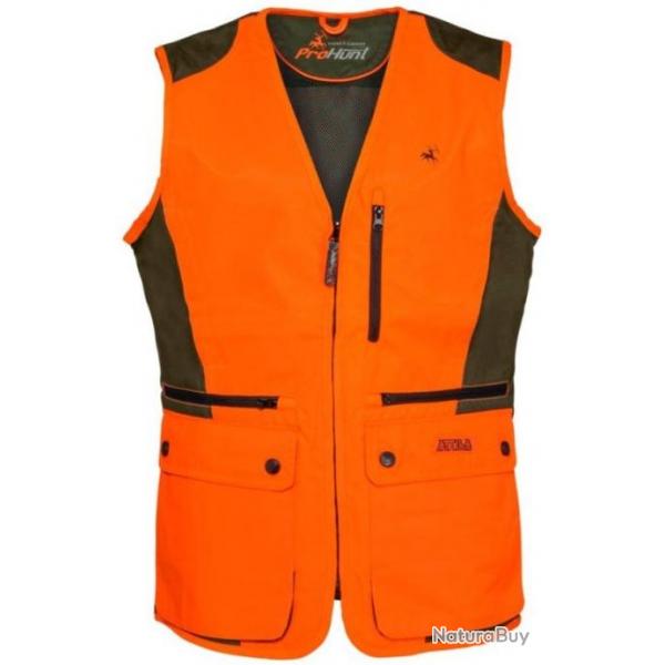 Gilet de chasse ATTILA kaki orange VERNEY CARRON