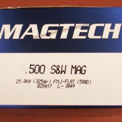 cartouches 500 sw magtech FMJ 325 GRS