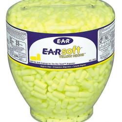 Bonbonne de bouchons 3M E-A-Rsoft Yellow Neon