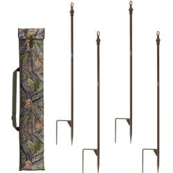 4 Piquets Super Hide pour Filet de camouflage Jack Pyke.-4 piquets