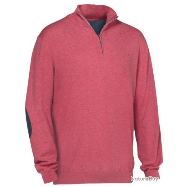 Pull de chasse col zipp Winsley rose Club Interchasse