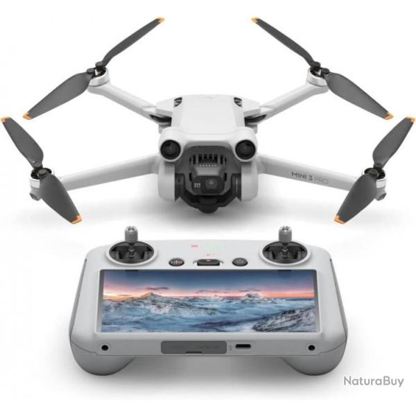 Drone Caméra Léger et Pliable avec Vidéo 4K/60Ips Photo 48MTemps de Vol de 34 Min Détection Obstacle