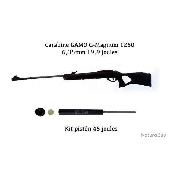 GAMO G-MAGNUM 1250 carabine CAL. 6,35 mm,19,9 julios + KIT PISTON ( 45 joules )-2