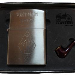 Briquet style grand Zippo en coffret commémoratif Tuy Hoa Vietnam