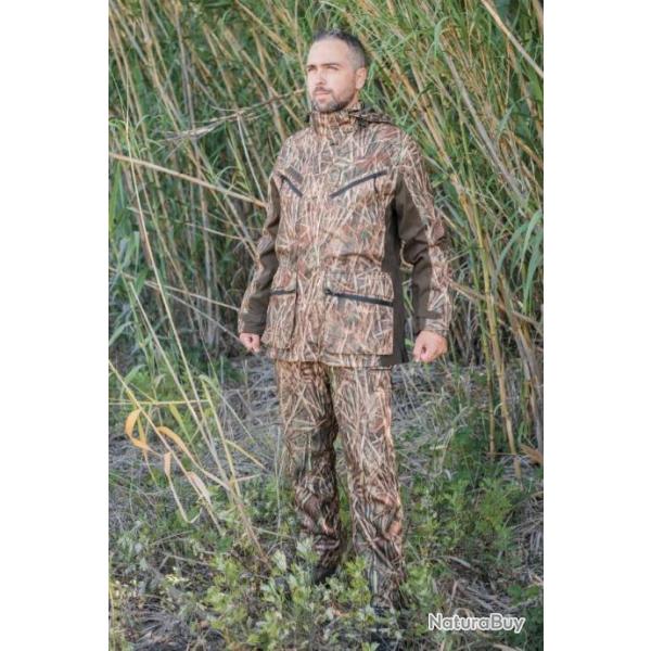 SOMLYS - Veste lgre camouflage roseaux tanche 475W