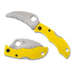 Couteau de poche Spyderco LadyBug 3 Salt jaune