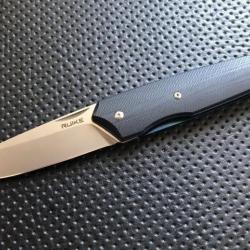 Ruike P848-B Noir Couteau de poche lame acier 14C28N manche G10