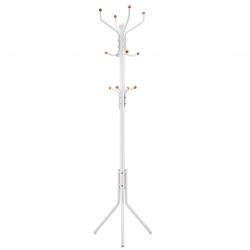 Porte-manteau sur pied Hauteur de 182 cm perroquet de 3 tubes en fer blanc 12_0003190