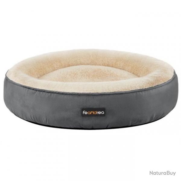 Panier pour chien rond lit chat donuts diamtre 70 cm gris fonc 12_0001212