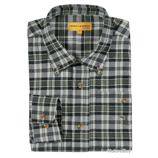 Chemise  carreaux Sauldre kaki VERNEY CARRON