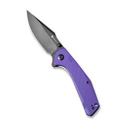 Couteau SENCUT Actium Purple Manche G10 Lame Acier D2 IKBS Linerlock CLip SA02D