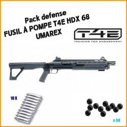 Pack DEFENSE Fusil à pompe T4E HDX 68 16 JOULES Umarex  ENCHERE 5