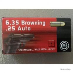 Cartouches Geco 6.35 Browning 49gr - boite de 50