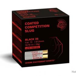 Cartouches GECO Coated Competition Slug Black - boite de 100