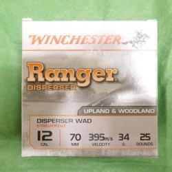 Boite de 25 cartouches Winchester Ranger Disperser Cal. 12 N°7