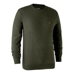 Pull De Chasse Col Rond Deerhunter Kingston Green Melange