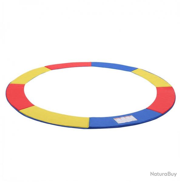 Coussin de protection pour trampoline diamtre 244 cm pvc trois couleurs largeur 30 cm paisseur 2