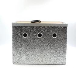 Panier aluminium 2 loges 24 x 21 x 28cm