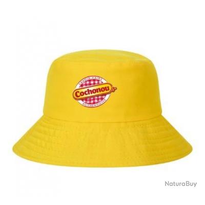 Chapeau Bob Cochonou jaune taille 60 cm - LIVRAISON OFFERTE - Chapeaux,  casquettes, bobs, bonnets et cagoules de Chasse (9493349)