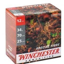 Cartouches Winchester special fibre cal.12 70mm 34g par 25