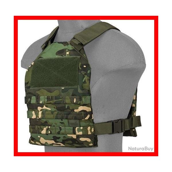 GILET STANDARD ISSUE PLATE CARRIER 1000D TROPIC CAMO