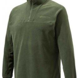 Sweat de chasse polaire zippé vert BERETTA