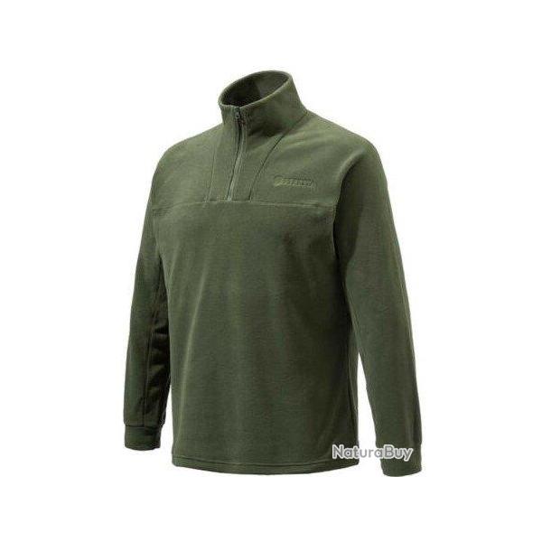 Sweat de chasse polaire zipp vert BERETTA