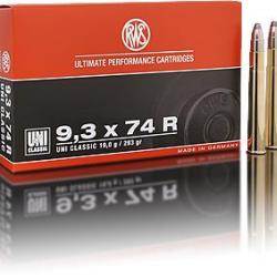 Munitions RWS 9,3x74R 19.0g 293grains UniClassic