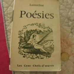 livre lamartine poesies les cent chefs-d'oeuvre 1961