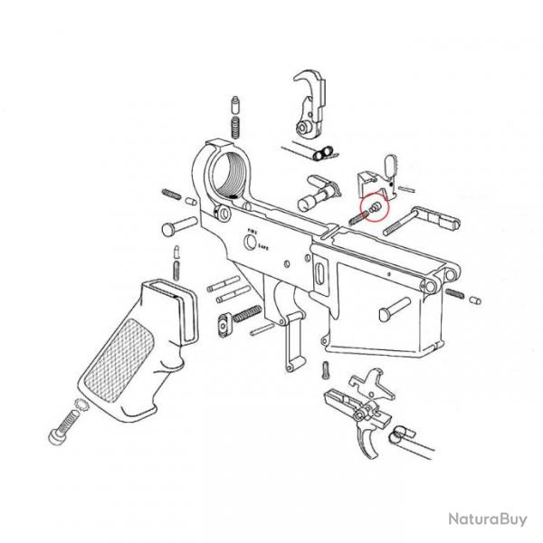 Bute d'arretoir de culasse pour AR-15