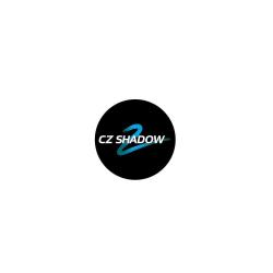 Autocollant CZ Shadow 2 - 2,5 cm, NOIR