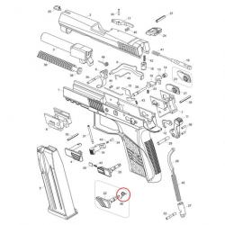 Hammer Decocking Lever Spring for CZ P-07/P-09