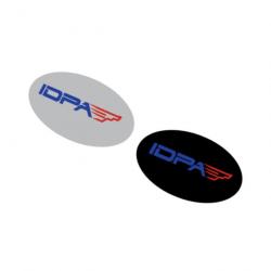 IDPA Sticker - 75x45mm, Color: Black