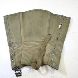 Guetre jambière US ARMY leggings canvas M-1938 taille 2R (Gauche ?)