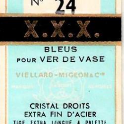 Hameçons bleus VMC - n° 24 - sachet de 5 pièces
