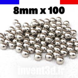 100 billes 8mm Acier - Impact - Expédition France - Idéal Lance pierre bricolage et autres