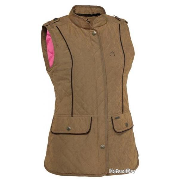 Gilet de chasse femme JAMIE sans manches Tabac Club Interchasse-XL