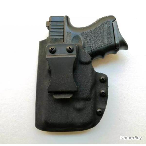 Offre spciale Police Gendarmerie Holster Inside KYDEX Glock 26 TLR6 Gaucher