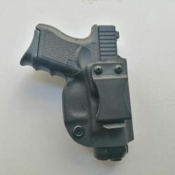 Offre spéciale Police Gendarmerie Holster Inside KYDEX "Compact IWB" Glock 26 Droitier