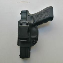 Offre spéciale Police Gendarmerie Holster Inside KYDEX "Compact IWB" Glock 17 Gaucher