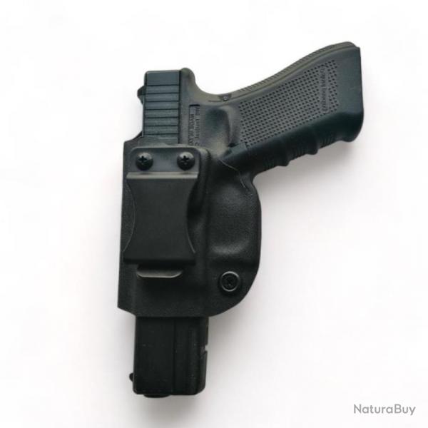 Offre spciale Police Gendarmerie Holster Inside KYDEX "Compact IWB" Glock 17 Gaucher