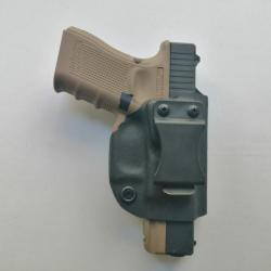Offre spéciale Police Gendarmerie Holster Inside KYDEX "Compact IWB" Glock 19 Droitier