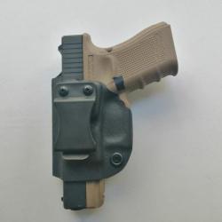 Offre spéciale Police Gendarmerie Holster Inside KYDEX "Compact IWB" Glock 19 Gaucher