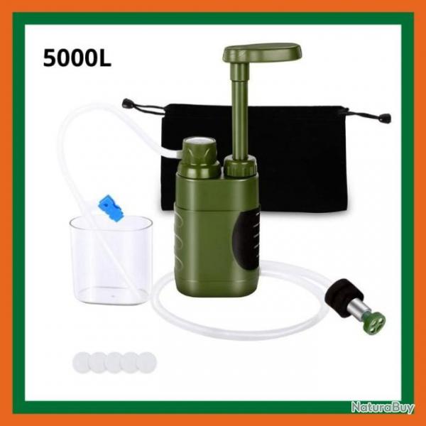 Filtre  eau 5000L - Randonne, camping - Livraison rapide