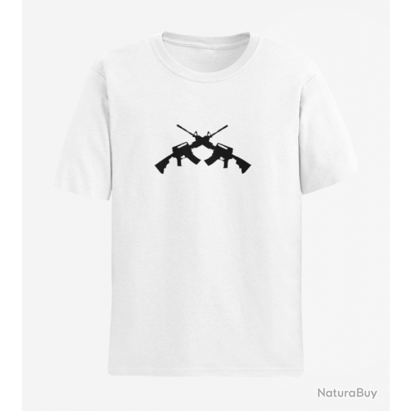 T shirt ARME AR 15 1 Blanc